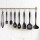 10 pcs Black Food Grade Heat Resistant Silicone Cooking Utensils Set Cooking Accessories