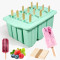 Food Grade Reusable Silicone Popsicle Mold with Lid and Wooden Stick DIY Ice Cream Mold