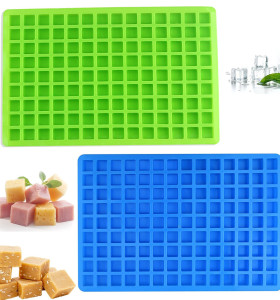 Hot Selling 126 Cavity Mini Rectangle Silicone Ice Cube Mold DIY Dessert Biscuit Pudding Mold Food Grade Ice Cube Tray