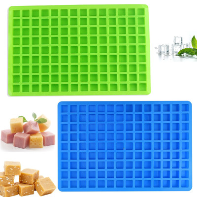 Hot Selling 126 Cavity Mini Rectangle Silicone Ice Cube Mold DIY Dessert Biscuit Pudding Mold Food Grade Ice Cube Tray