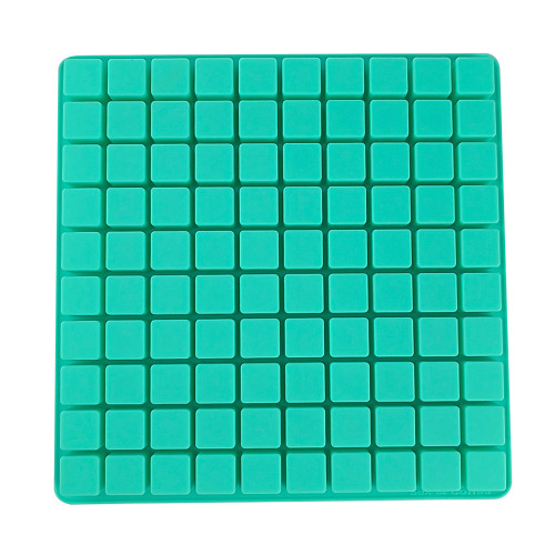 Custom 100 Cavity Mini Square Candy Chocolate Mold DIY Silicone Ice Cube Mold Food Grade Ice Cube Tray
