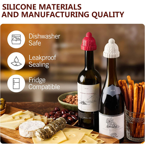 Customized Cute Little Red Riding Hood Silicone Wine Stopper Beer Bottle Champagne Sealing Stopper Household Wine Bottle Cover