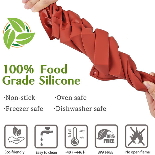 Customized 12 Gride Rectangle Silicone Chocolate Bar Cake Mold Non-stick Silicone Candy Molds DIY Baking Mold Factory Supply