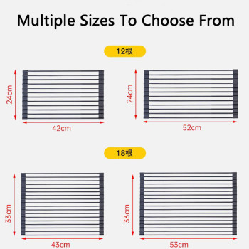 Custom Multifunctional Silicone Kitchenware Drain Drying Rack Foldable Dinnerware Fruits Vegetables Draining Holder