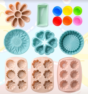 Wholesale Custom Various Styles Silicone Cake Mold Non-stick Baking Toast Mold DIY Homemade Mold