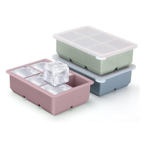 Food Grade Square and Round Silicone Ice Making Mold Set Ice Cube Tray for Cocktails or Whiskey Factory Supply