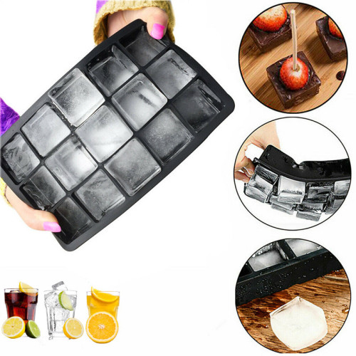 Food Grade Square and Round Silicone Ice Making Mold Set Ice Cube Tray for Cocktails or Whiskey Factory Supply