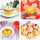 Custom 12 24 Grid Silicone Jelly Biscuit Mold Non Stick Circular Muffin Cup Mold Heat-resistant Baking Tray Cake Molds Factory Supply