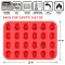 Custom 12 24 Grid Silicone Jelly Biscuit Mold Non Stick Circular Muffin Cup Mold Heat-resistant Baking Tray Cake Molds Factory Supply