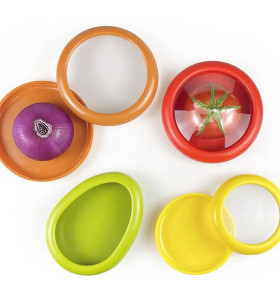 Reusable Food Grade Silicone Food Storage Containers Box with Lids Set for Kitchen and Fridge