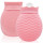 New Arrivals 320ml Pink Silicone Hot Water Bag Mini Silicone Hot Water Bottle with Cover for Pain Relief, Waist, Back, Neck, Shoulders