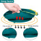 Wholesale Custom Dinosaur Silicone Dining Plate Food Grade Baby Bib Bowl Plate Spoons And Fork Feeding Set
