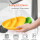 Yellow Carrot Silicone Baby Dining Plate Non-slip Easy to Clean Baby Plate With Spoon Fork Drinking Straw Dinnerware Set