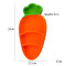 Factory Customized Cute Carrot Silicone Baby Dinner Plate With Spoon Fork Dinnerware Set