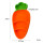 Factory Customized Cute Carrot Silicone Baby Dinner Plate With Spoon Fork Dinnerware Set