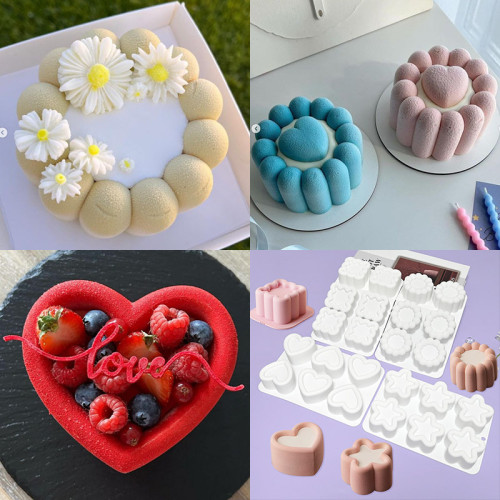 Wholesale Custom Various Shape Silicone Mousse Cake Mold Chocolate Soap Mold DIY Bakeware Tools