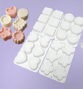 Wholesale Custom Various Shape Silicone Mousse Cake Mold Chocolate Soap Mold DIY Bakeware Tools