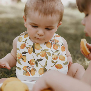 Silicone Feeding Bib Custom Pattern Waterproof Adjustable bib baby meal waterproof anti-fouling bib