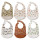Silicone Feeding Bib Custom Pattern Waterproof Adjustable bib baby meal waterproof anti-fouling bib