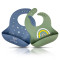BPA Free Waterproof Soft Durable Adjustable Custom logo Silicone Baby Bibs for Babies Toddlers