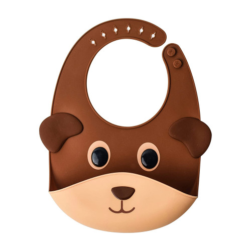 Factory Customization Animal Waterproof Adjustable Soft Silicone Baby Bibs for Child Toddlers