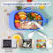 Silicone Divided plates Custom Cartoon Shape Self Feeding Training BPA Free Suction Plates for Baby