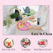 Silicone Plates Suction Plates for Baby with Spoon and Fork Set Kids Divided Grip Dish Self Feeding Training Baby Dinner Plate