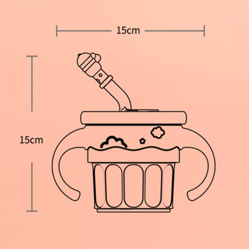 Baby Silicone Sippy Cups BPA-Free Portable Leakproof Learning Drink Cup Feeding Cup For Children
