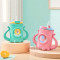 Custom Cartoon Handles Insulated Reusable Kids Toddler Sippy Training Cups Silicone Sleeves