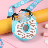Reuseable BPA Free Cartoon Donuts Silicone Travel Water Bottle Silicone Sleeves for Kids Toddler