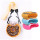 Reuseable BPA Free Cartoon Donuts Silicone Travel Water Bottle Silicone Sleeves for Kids Toddler