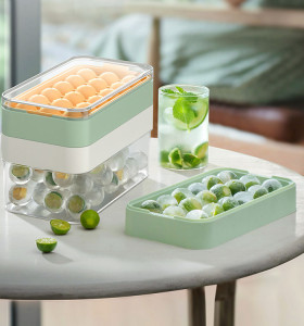 Silicone ice tray mold ice tray household refrigerator ice box ice ball mold food grade silicone frozen ice cube artifact