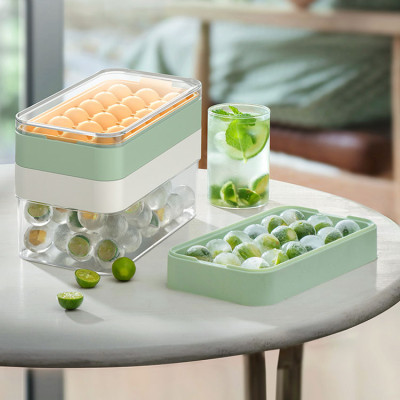 Silicone ice tray mold ice tray household refrigerator ice box ice ball mold food grade silicone frozen ice cube artifact