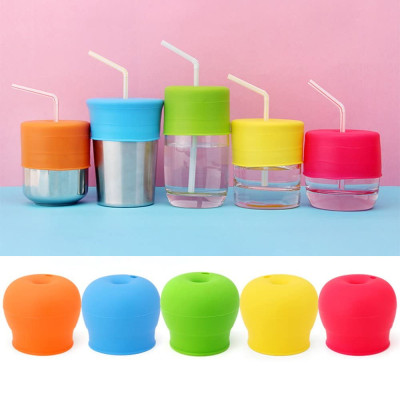Custom Wholesale Anti-dust Airtight Seal Cover Spill-Proof Silicone Sippy Lids