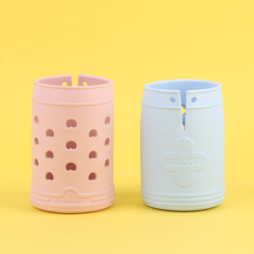 Wholesale Custom Cartoon Water Jug Sleeve Carrier Holder Water Bottle Protective Silicone Sleeve for Kid