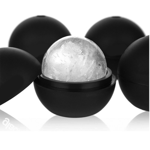 Whiskey Ice Sphere Maker Reusable BPA Free Round Silicone Ice Cube Molds Ice Tray for Cocktail