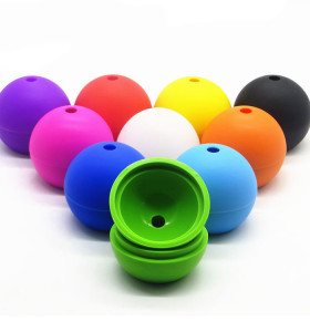 Whiskey Ice Sphere Maker Reusable BPA Free Round Silicone Ice Cube Molds Ice Tray for Cocktail