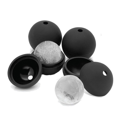 Whiskey Ice Sphere Maker Reusable BPA Free Round Silicone Ice Cube Molds Ice Tray for Cocktail