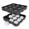 Easy Release Silicone Sphere Ball Mold BPA Free Reusable Whiskey Ice Cube Tray for Freezer