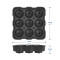 Easy Release Silicone Sphere Ball Mold BPA Free Reusable Whiskey Ice Cube Tray for Freezer