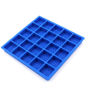 Custom logo Durable Flexible BPA Free Ice Cubes Molds Silicone Ice Trays for Whiskey