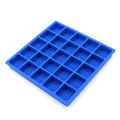 Custom logo Durable Flexible BPA Free Ice Cubes Molds Silicone Ice Trays for Whiskey