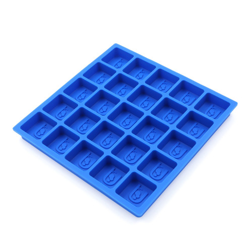 Custom logo Durable Flexible BPA Free Ice Cubes Molds Silicone Ice Trays for Whiskey