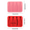 4-Hole Food Grade Cola-Bottle Shape Silicone Ice Cube Mold Easy Release Ice Cube Tray with Lid for Chilled Drinks Ice Cream