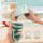4-Hole Food Grade Cola-Bottle Shape Silicone Ice Cube Mold Easy Release Ice Cube Tray with Lid for Chilled Drinks Ice Cream