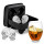 Custom 4 Cavity 3D Skull Shaped Silicone Ice Cube Mold Easy Release Ice Tray Mold With Lid for Cocktail Whiskey and Juices