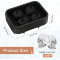 Custom 4 Cavity 3D Skull Shaped Silicone Ice Cube Mold Easy Release Ice Tray Mold With Lid for Cocktail Whiskey and Juices