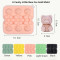 3D Cute Little Bear Silicone Ice Cube Mold Food Grade DIY Ice Cube Tray Children's Ice Cream Mold with Lid