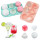 Custom 3D Rose Diamond Heart-shaped Sphere Ice Cube Mold Food Grade Silicone Ice Tray With Funnel-shaped Lid