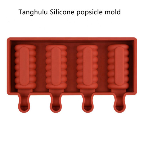 4 Cavity Tanghulu Silicone Popsicle Mold DIY Homemade Ice Cream Mold